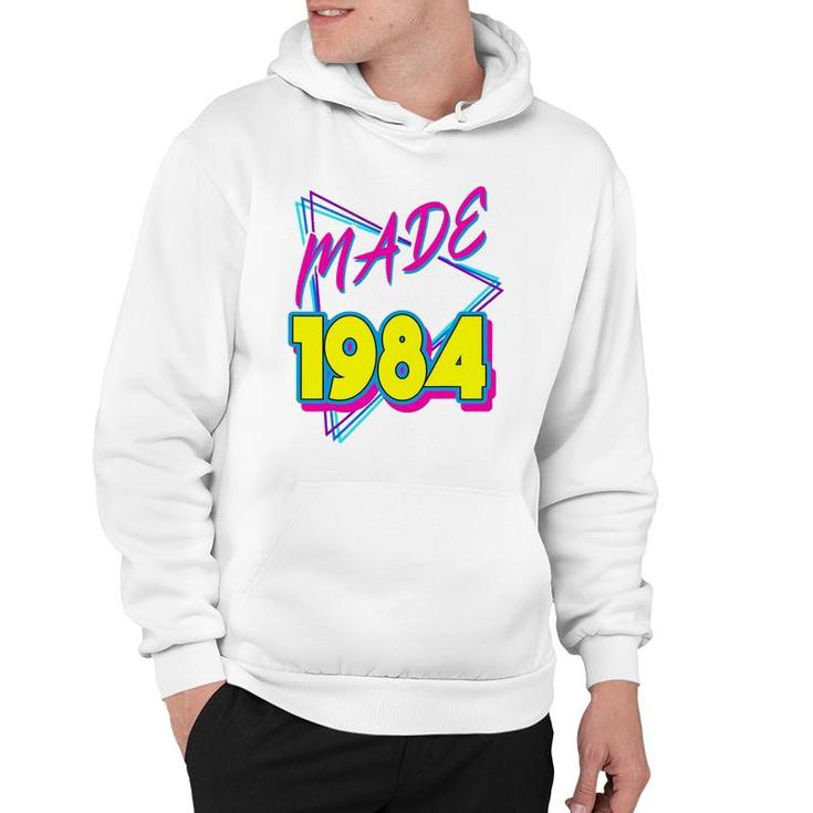Made In 1984 38Th Birthday Retro 38 Years Old Vintage 80S Hoodie