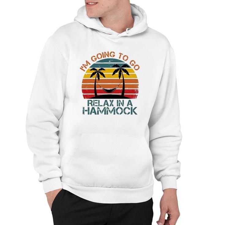 Mens Funny Sunset Hammock Quote Summer Beach Party Cool Hammock Hoodie