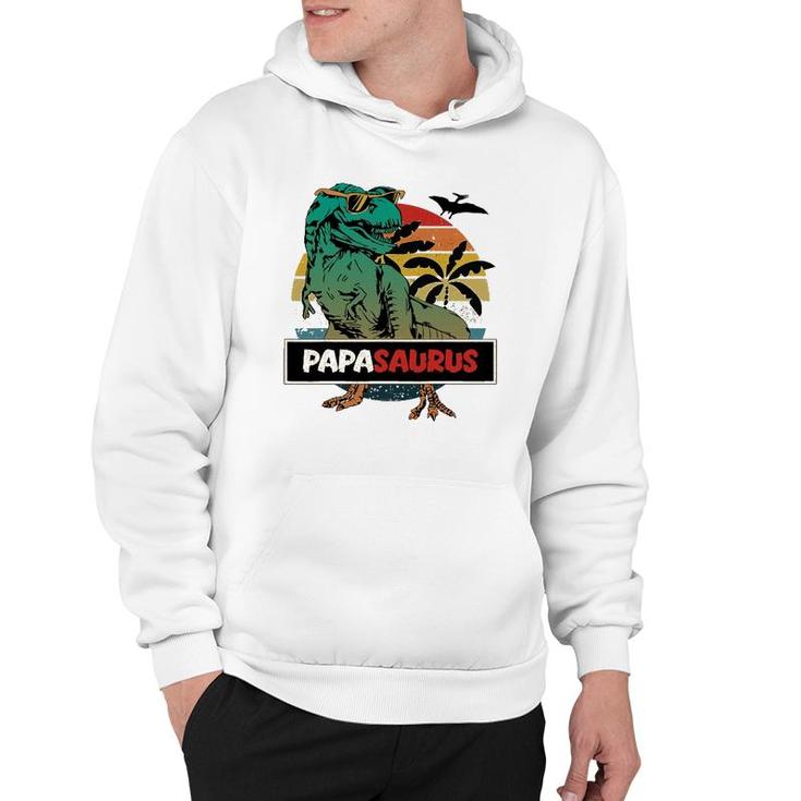 Mens Matching Family Papasaurusrex Fathers Day - Grandpa Dad Hoodie