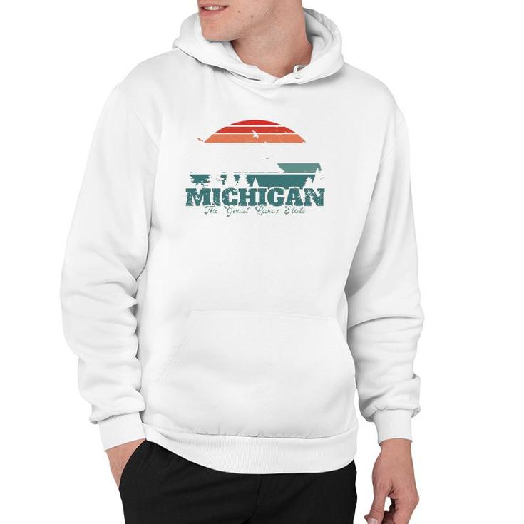 Michigan The Great Lakes State Proud Michigander Hoodie