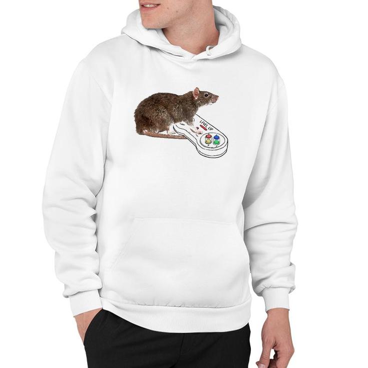 Mouse Rat Tee Gamer Playing Video Game Lover Mouse Pet Rat Hoodie