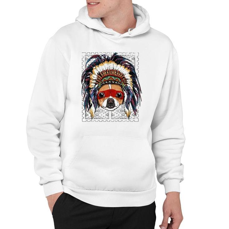 Native Indian Chihuahua Native American Indian Dog Lovers Hoodie
