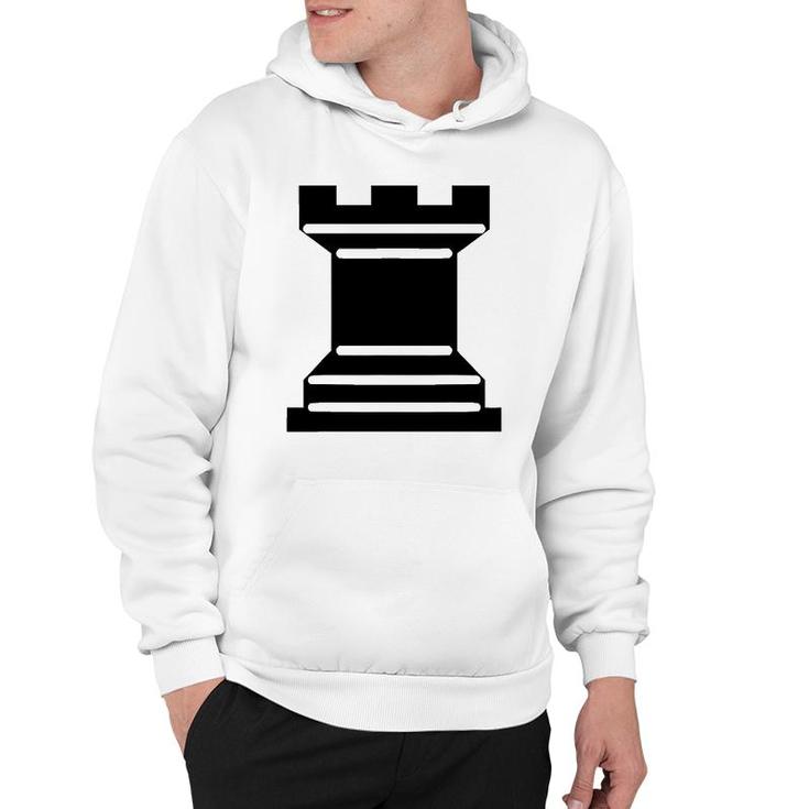 Rook Chess Piece Strategy Board Game Graphic Tee Hoodie