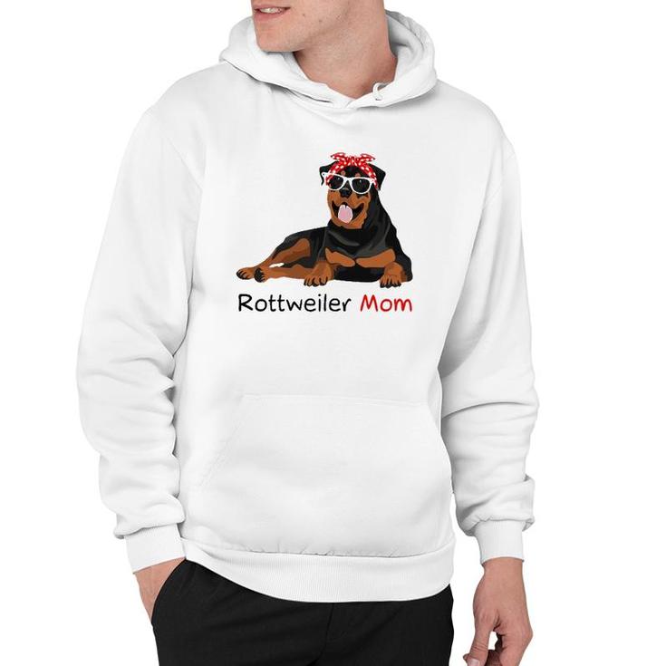 Rottweiler Mom Bandana Womens Rottweiler Dog Hoodie