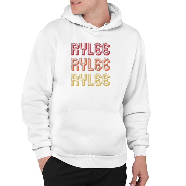 Rylee Gift Name Personalized Retro Vintage 80S 90S Birthday Hoodie