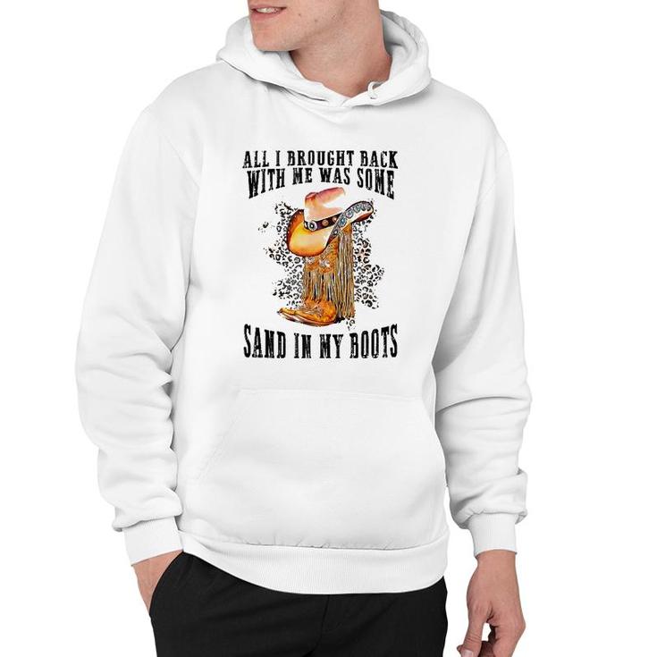 Southern Western Sand In My Boots Leopard Cowgirl Boots Hat  Hoodie