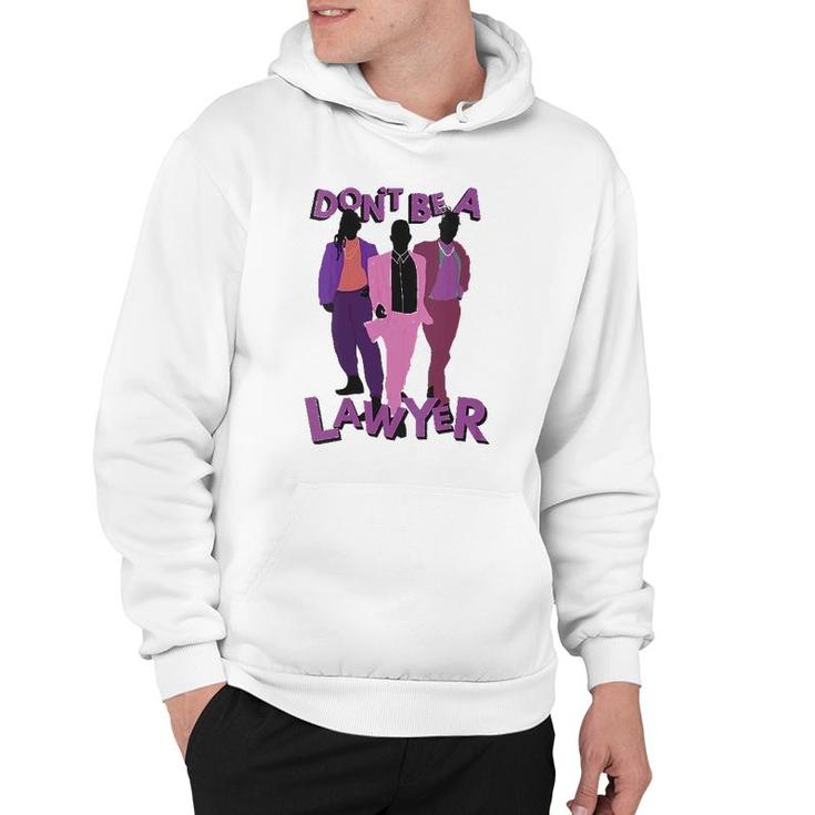 Womens Crazy Ex Girlfriend Dont Be A Lawyer Trio Silhouette V-Neck Hoodie