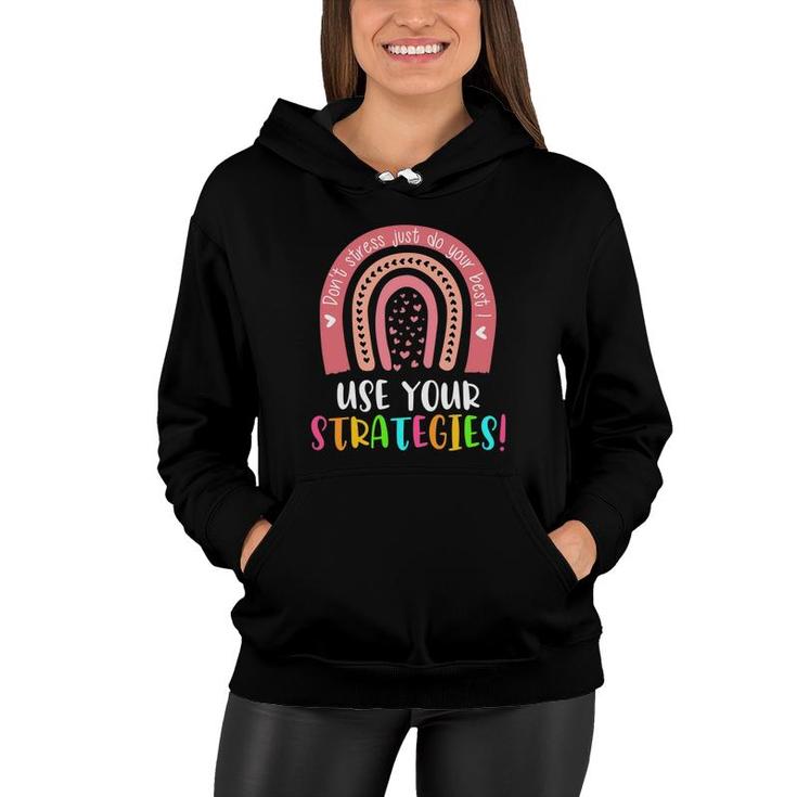 Funny Test Day Testing Teacher State Testing Squad Women Hoodie