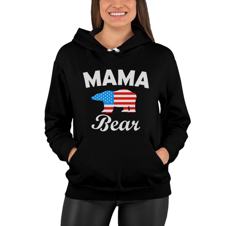 Mama Bear July Independence Day Great 2022 Women Hoodie