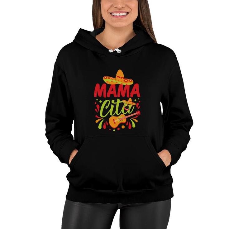 Mama Cita Hat Guitar Colorful Great Gift Women Hoodie