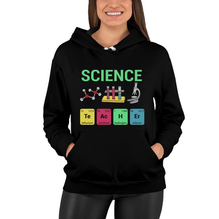Science Green Graphic Teacher Great Colors Women Hoodie