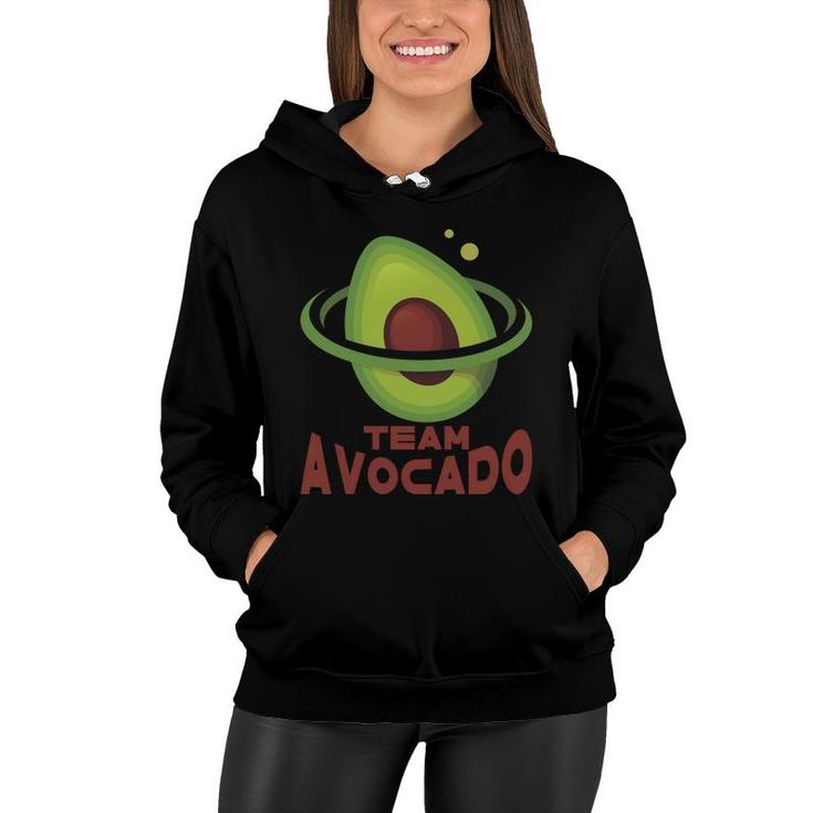 Team Avocado Is Best In Metaverse Funny Avocado Women Hoodie