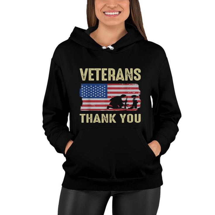 Usa Memorial Day Military Veterans Day 2021 We Thank You  Women Hoodie
