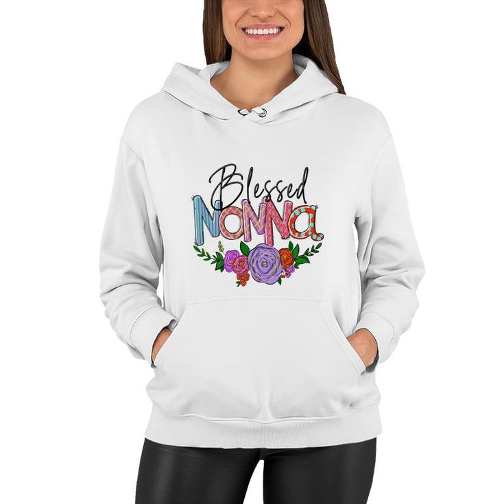 Blessed Nonna Flower Grandma From Daughter With Love New Women Hoodie
