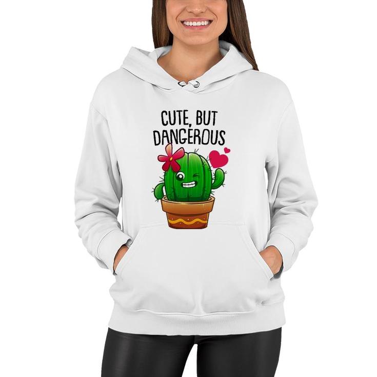 Cute Cactus Gift For Women Girls Plant Lovers Funny Cacti Women Hoodie