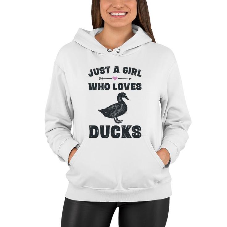 Funny Duck  Gifts For Teen Girls Cute Duck Women Hoodie