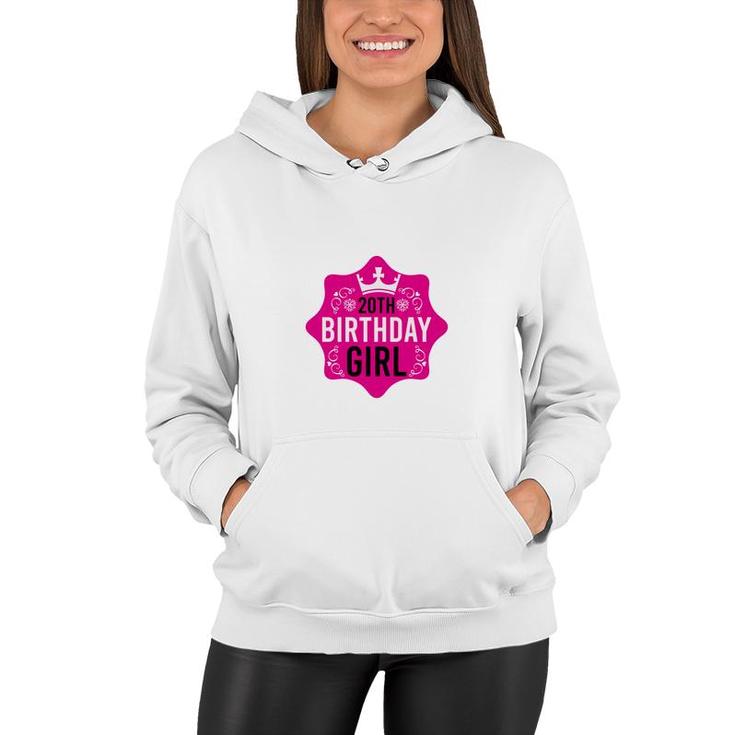 Happy Beautiful 20Th Birthday Girl With Many Good Wishes Since I Was Born In 2002 Women Hoodie
