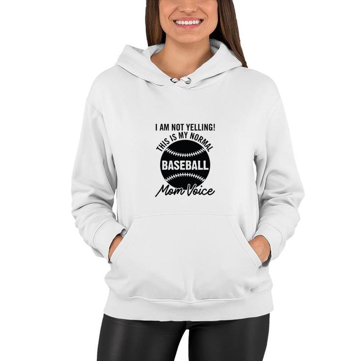 I Am Not Yelling This My Normal Black Graphic Women Hoodie