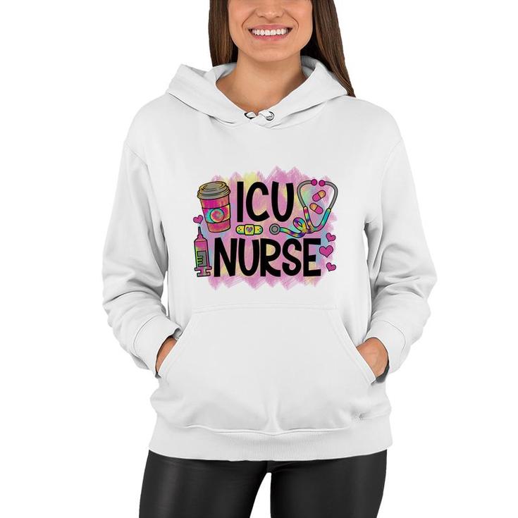 Icu Nurse Nurses Day Colorful 2022  Women Hoodie