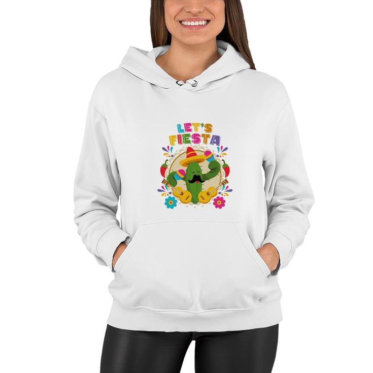 Lets Fiesta Catus Decoration Gift For Human Women Hoodie