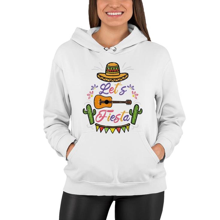 Lets Fiesta Cinco De Mayo Mexican Party Men Women Kids  Women Hoodie