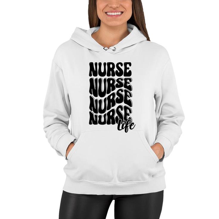 Nurse Life Nurses Day Full Black Color Gift 2022 Women Hoodie