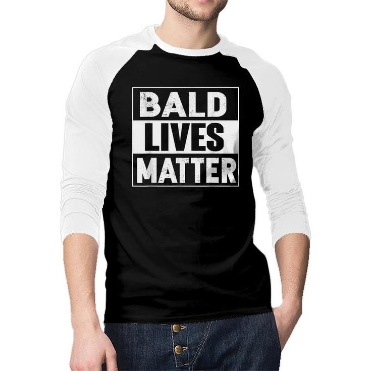 Bald Guy Dad Hair Loss Baldness Funny Joke Sarcastic Gifts  Raglan Baseball Shirt