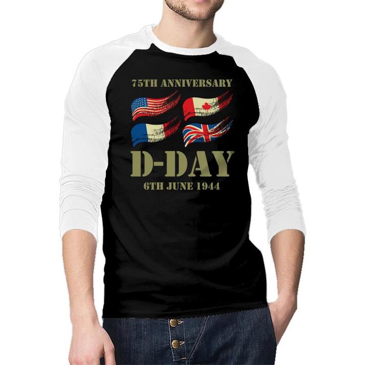 D-Day 75Th Anniversary - Wwii Memorial Raglan Baseball Shirt