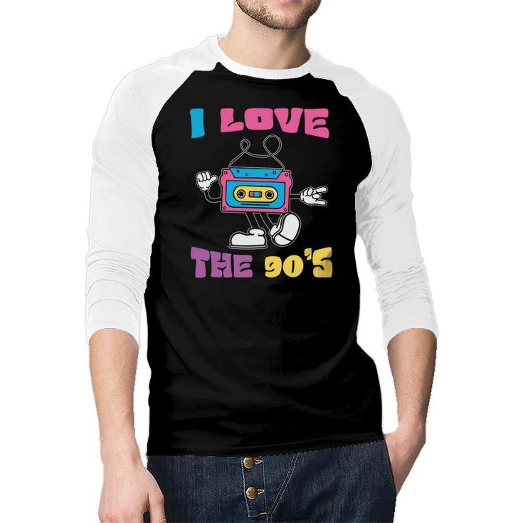 I Love The 80S Cute Mixtape Gift For 80S 90S Styles Raglan Baseball Shirt