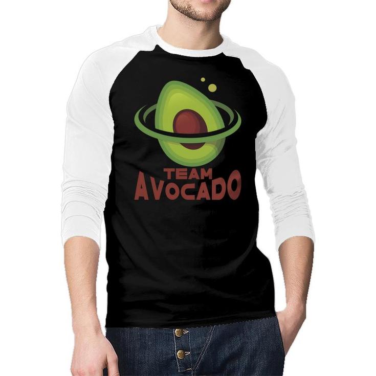 Team Avocado Is Best In Metaverse Funny Avocado Raglan Baseball Shirt