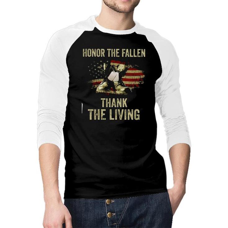 The Fallen Thank The Living Military Memorial Day New Trend 2022 Raglan Baseball Shirt