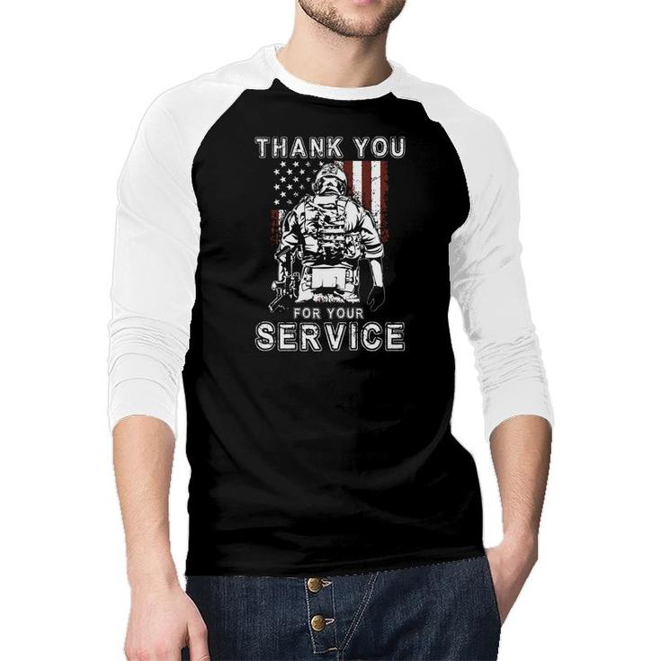 Veteran 2022 Veteran Day Thank You For Your Service Raglan Baseball Shirt