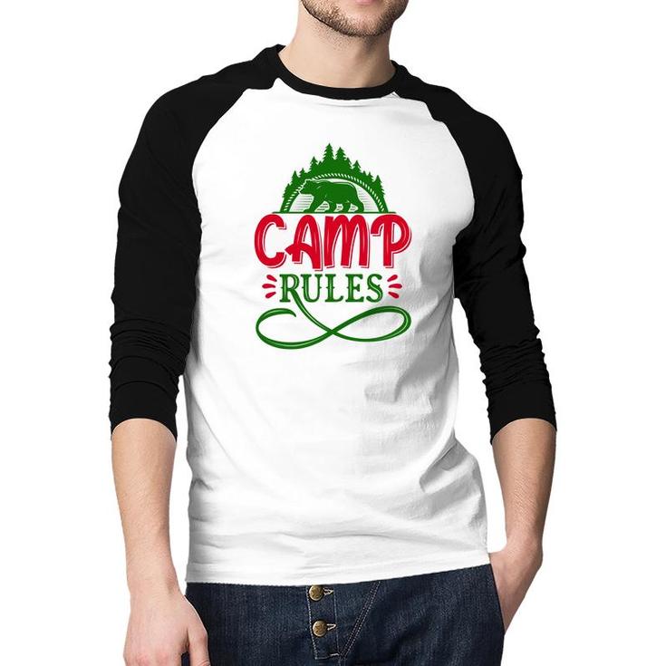 Travel Lover Makes Camp Rules For Them In The Exploration Raglan Baseball Shirt