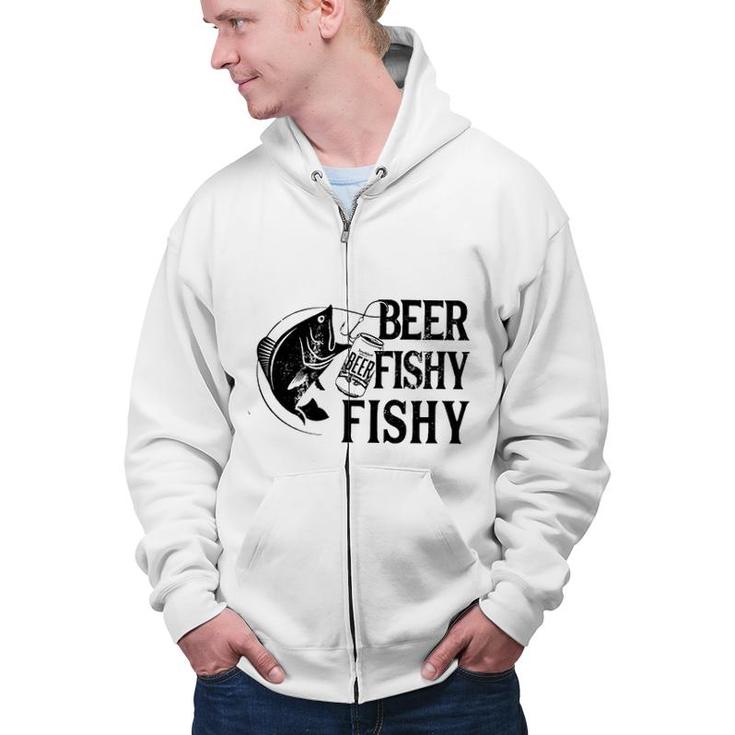 Fishing And Beer Fishy Fishy 2022 Trend Zip Up Hoodie