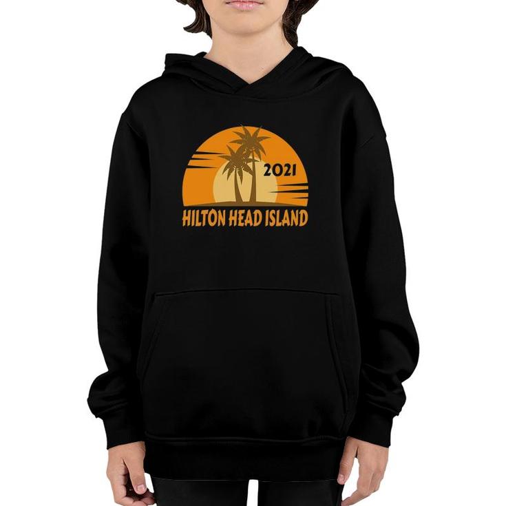 2021 Hilton Head Island Vacation Family Trip Souvenir Youth Hoodie