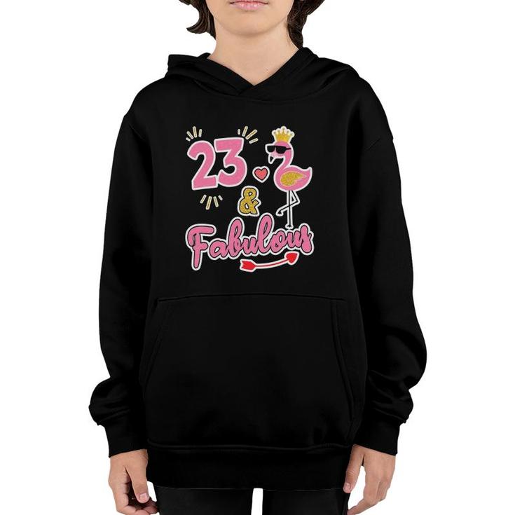 23 And Fabulous 23 Years Old Gift 23Rd Birthday Youth Hoodie