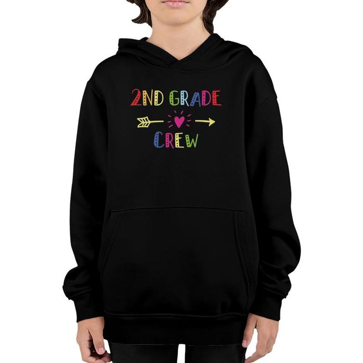 2Nd Second Grade Crew Last Day Of School Teacher Student Youth Hoodie
