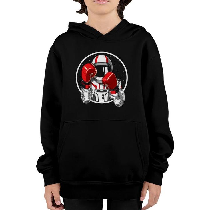 Astronaut Boxing Muay Thai Boxer Kickboxing Martial Arts Youth Hoodie