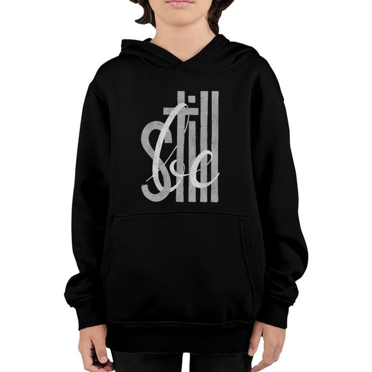 Be Still Christian Bible Verse Youth Hoodie