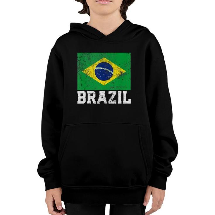 Brazilian Brazil Flag National Pride Family Roots Men Women  Youth Hoodie