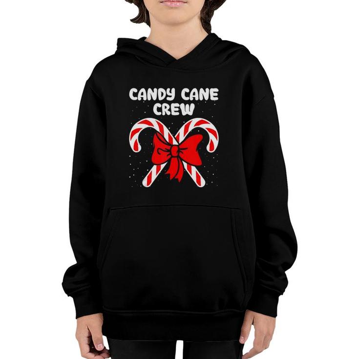 Candy Cane Crew Christmas Sweets Family Matching Costume Youth Hoodie