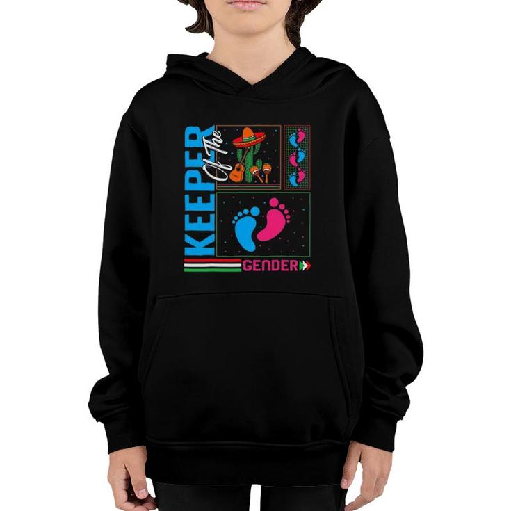 Cinco De Mayo Keeper Of The Gender Baby Shower Party Fiesta Youth Hoodie