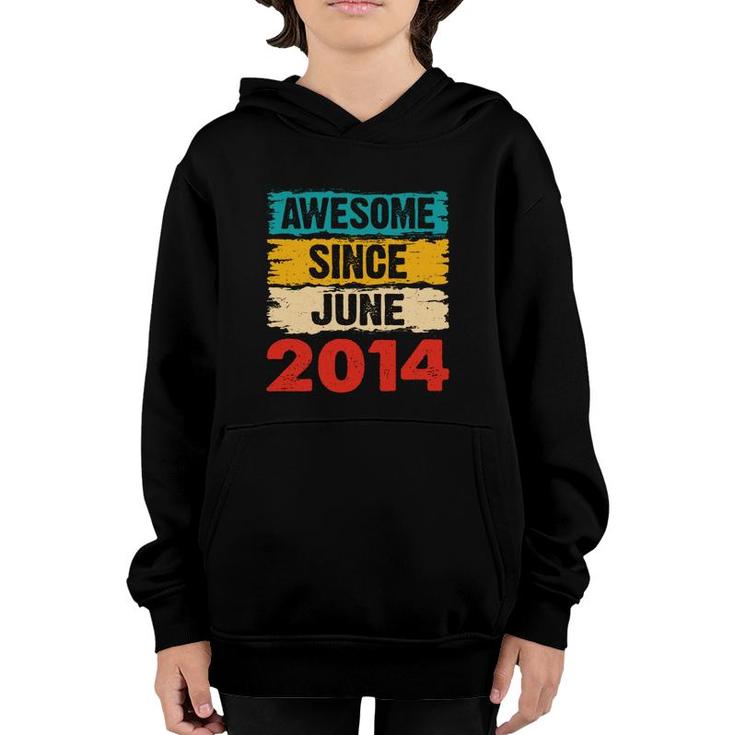 Congratuations Awesome Since June 2014 And Happy 8Th Birthday Youth Hoodie