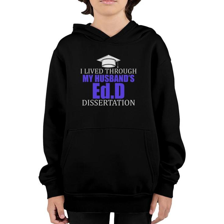 EdD Doctor Of Education Lived Husband Doctorate Graduation Youth Hoodie