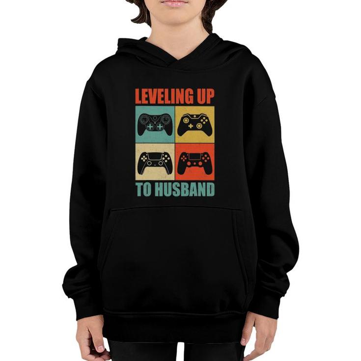 Engagement For Groom Video Game Lovers Youth Hoodie