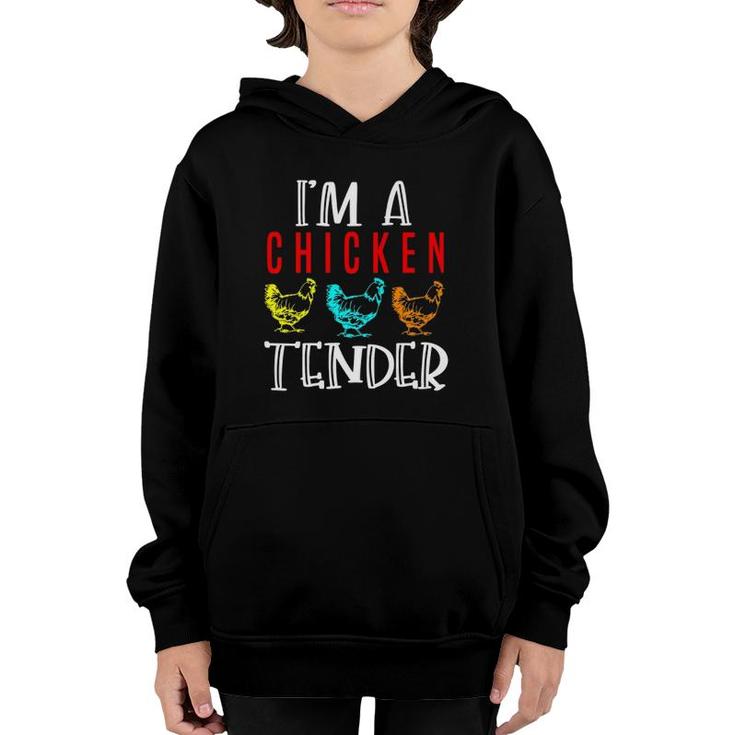 Funny Im A Chicken Tender Gifts Birthday Party Accessories  Youth Hoodie