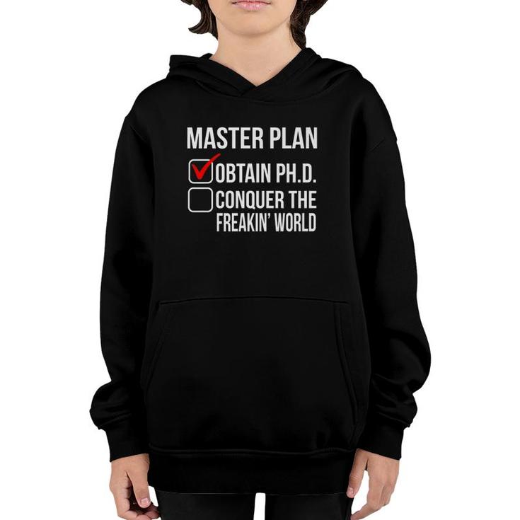 Funny Phd Doctorate Graduation Gift For Him Her Psychology Youth Hoodie