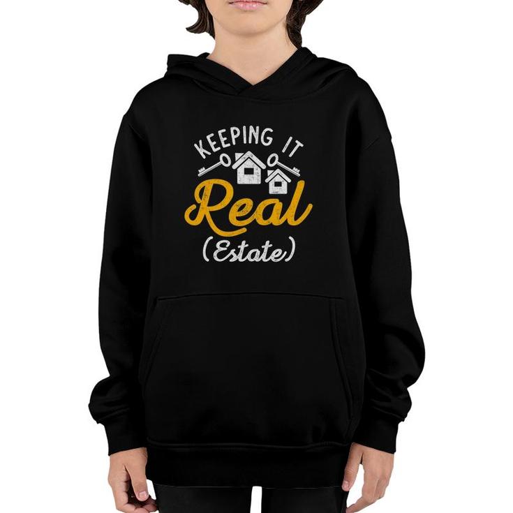 Funny Realtor Salesperson Real Estate Agent Real Estate Youth Hoodie