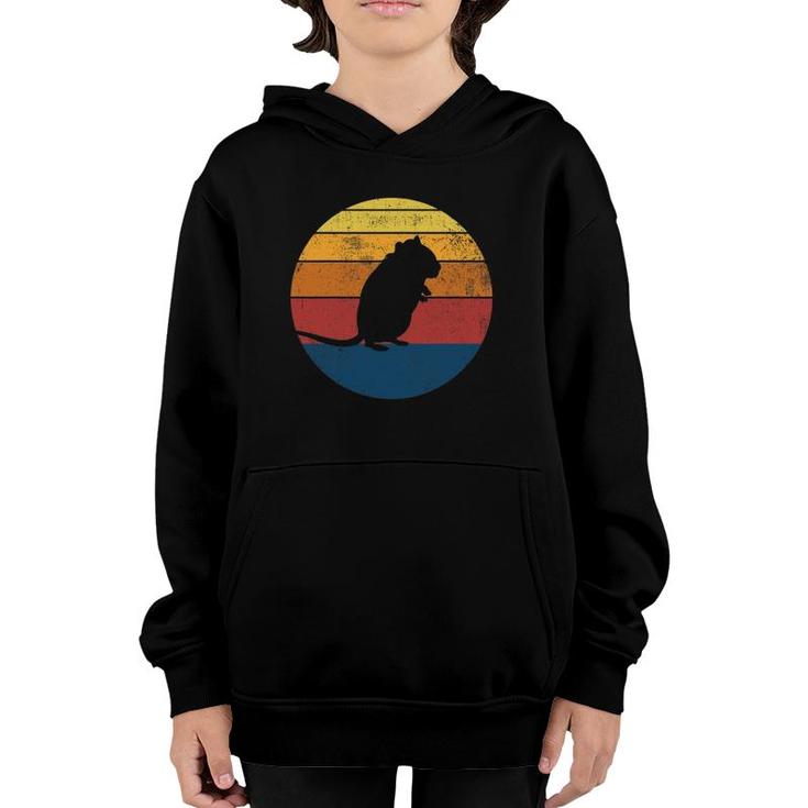 Gerbil Vintage Retro Gerbil Silhouette Youth Hoodie