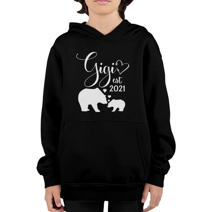 Gigi 2022 Gift New Grandmas Bear Grandmother Gifts Youth Hoodie
